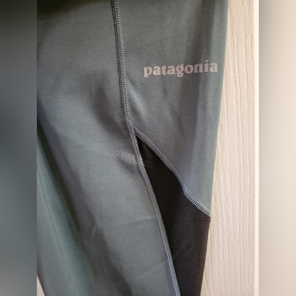 Patagonia Women's Endless Run Tights Plume Grey Light Plume Grey X-Dye Medium - Picture 2 of 11